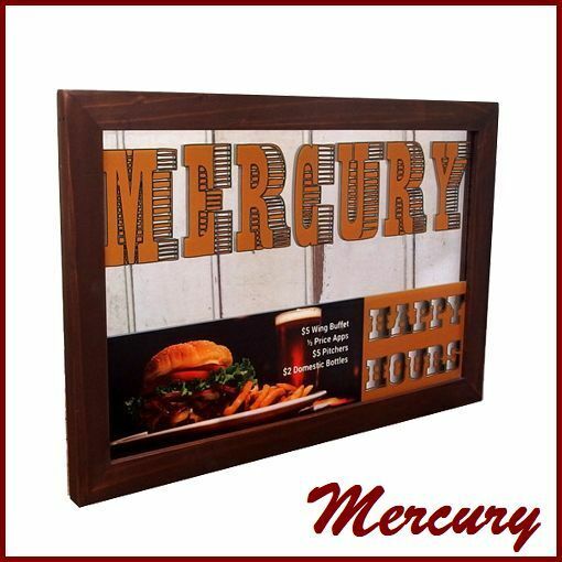 【MERCURY】 mercury/マーキュリー/パブミラー/鏡/アメリカン/雑貨/ガレージ/ハンバーガー