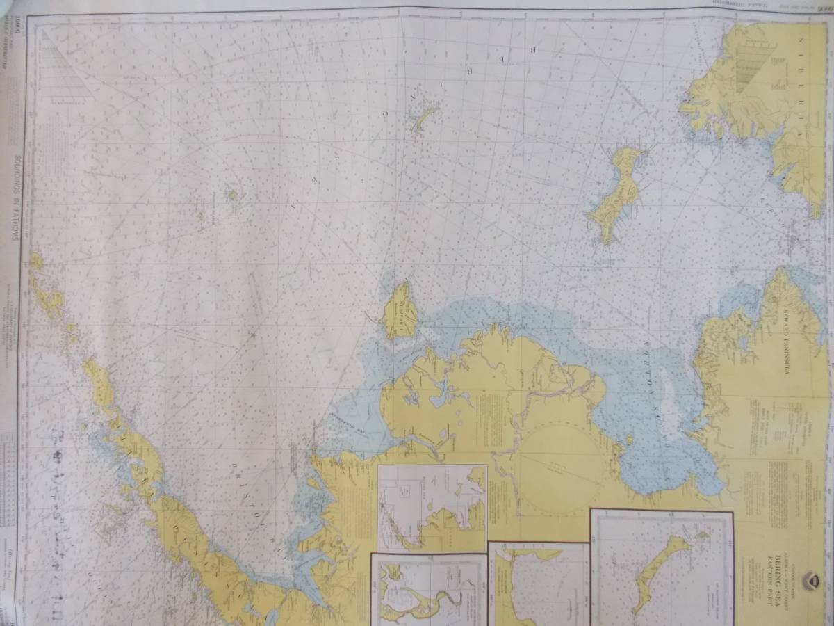 海図　アラスカ　ベーリング海