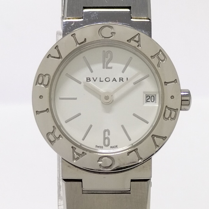 【中古】BVLGARI ブルガリブルガリ クオーツ SS レディース 腕時計 ホワイト文字盤 BB23SS