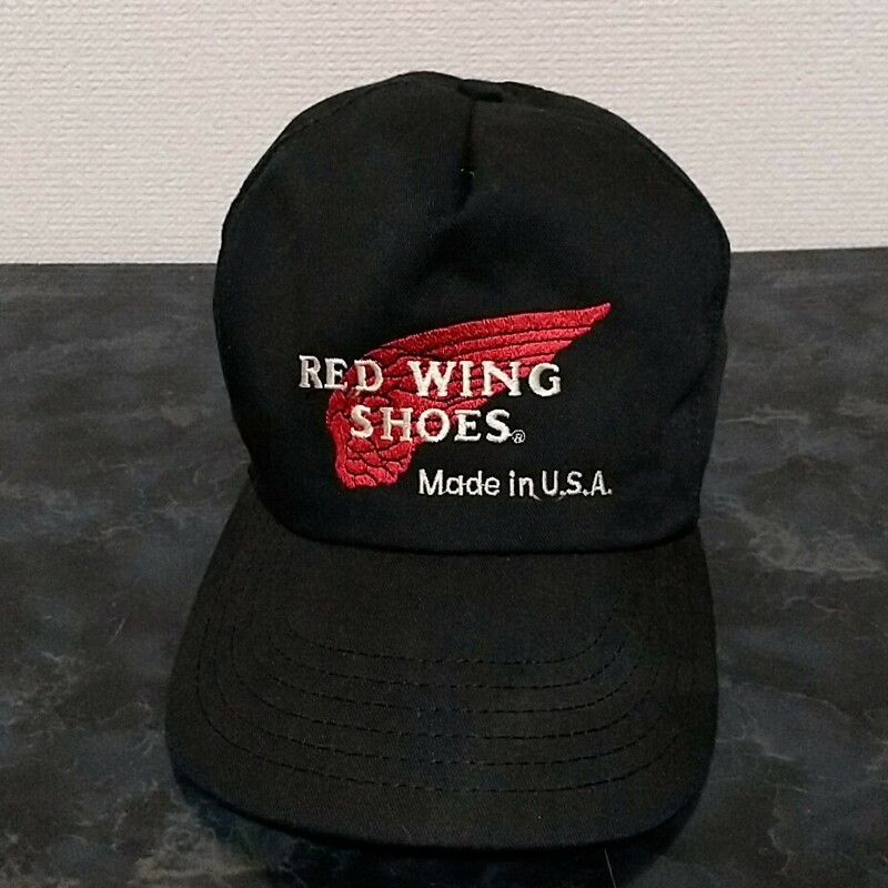 RED WING レッドウィング キャップ 黒 ブラック 90s 90年代 USA製 アメリカ製 ヴィンテージ ビンテージ 帽子