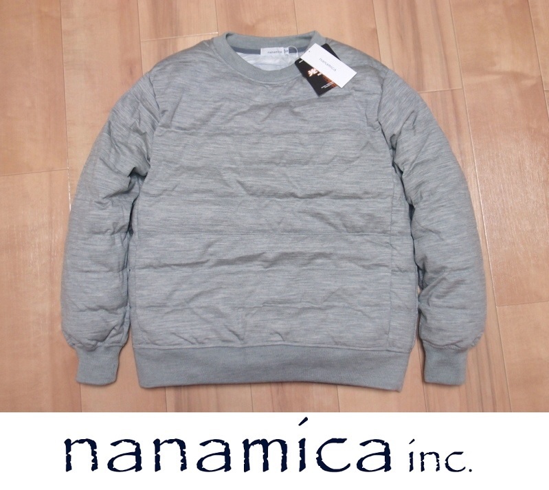 【送料無料】 新品 nanamica ナナミカ ダウン クルーネックセーター XS 定価35000円 Down Crew Neck Sweater SUAF712