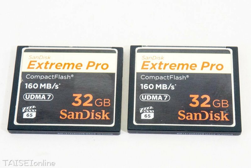 サンディスク エクストリームプロ ＣＦカード32ＧＢ SanDisk Extreme Pro CompactFash 32GB ２枚セット 中古品 No.1　24011005