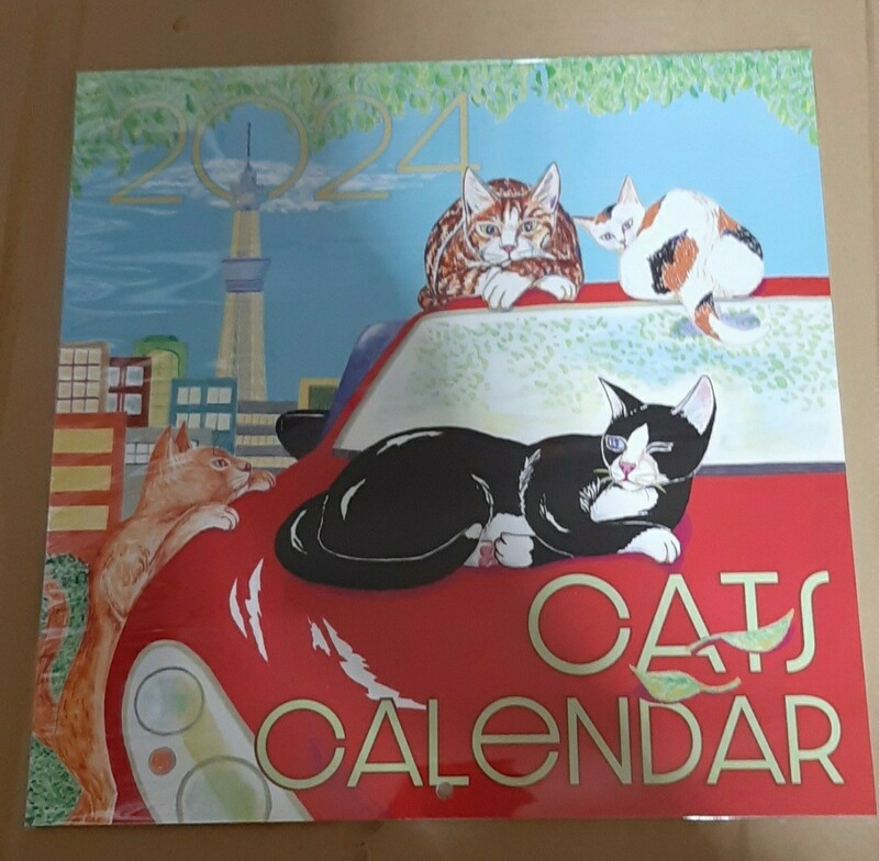 2024年 CAT　カレンダー　猫　ネコ