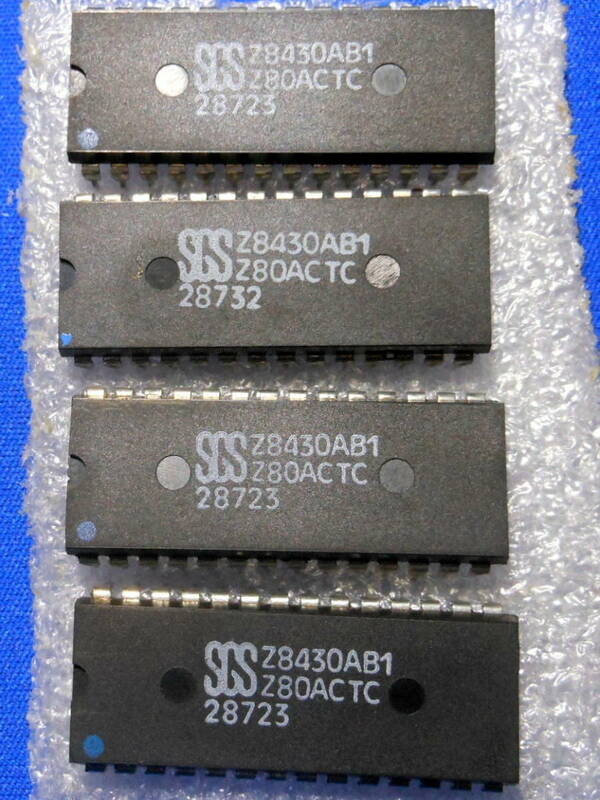 集積回路 SGS Z8430AB1 米軍補修用放出品 4個 240108-10R