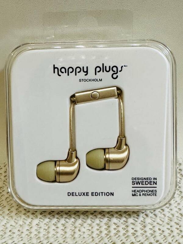 「happy plugs(ハッピープラグス)」In−Ear、DELUXE EDITION、カナル型イヤホン、スウェーデンブランド、未使用保管品