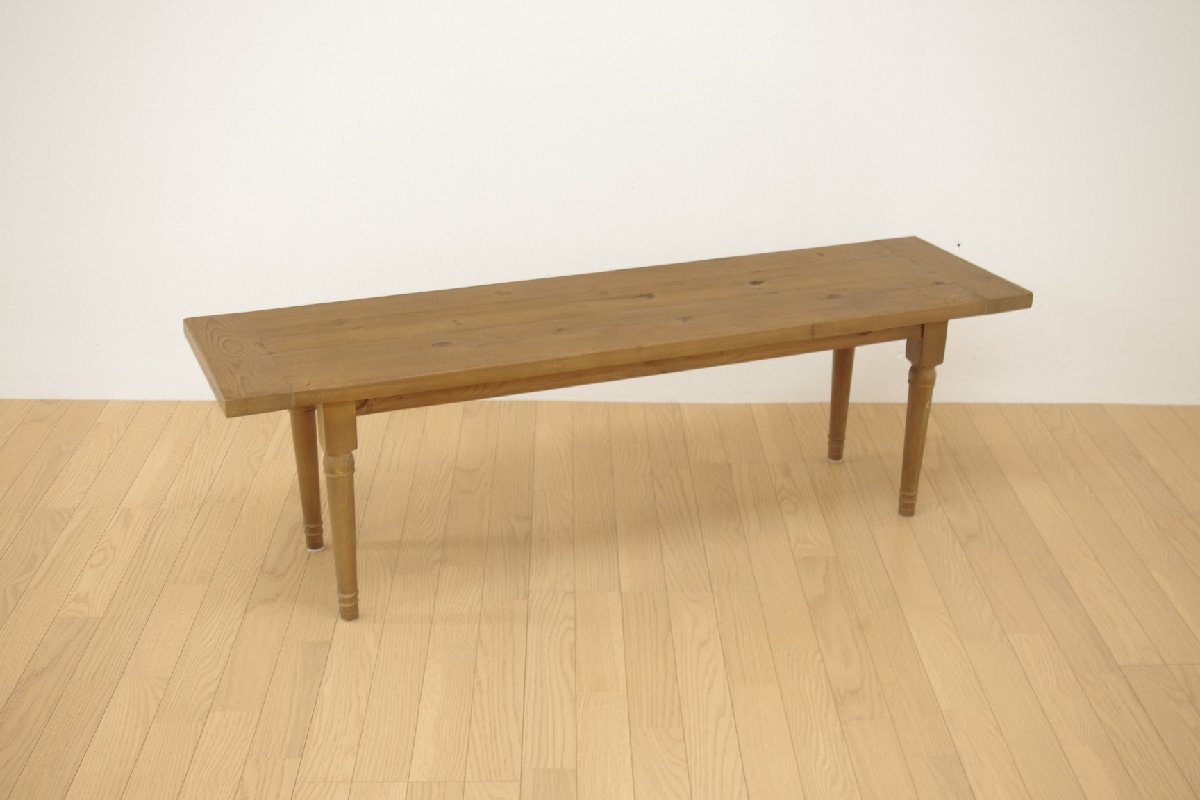 展示品 ACTUS アクタス MIKKELI ミケリ ベンチ パイン材 古材 食卓 ダイニング フレンチテイスト 長椅子 リビング キッチン 店舗 幅140cm