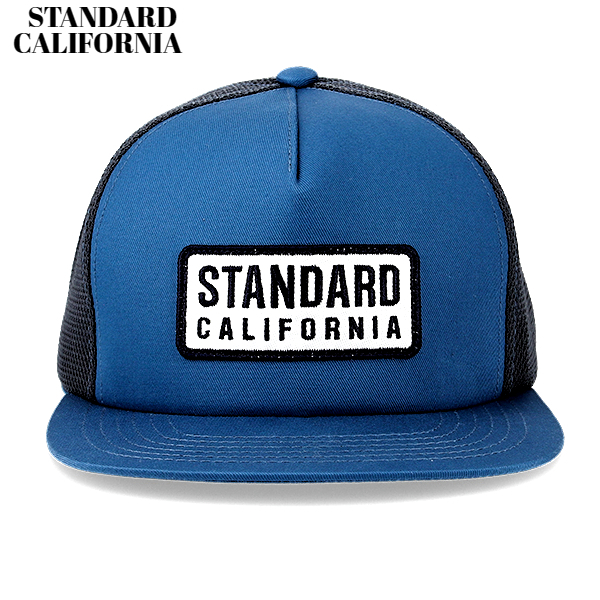 新品【STANDARD CALIFORNIA SD BOX LOGO PATCH MESH CAP BLUE スタンダードカリフォルニア ボックスロゴ パッチ メッシュキャップ ブルー】
