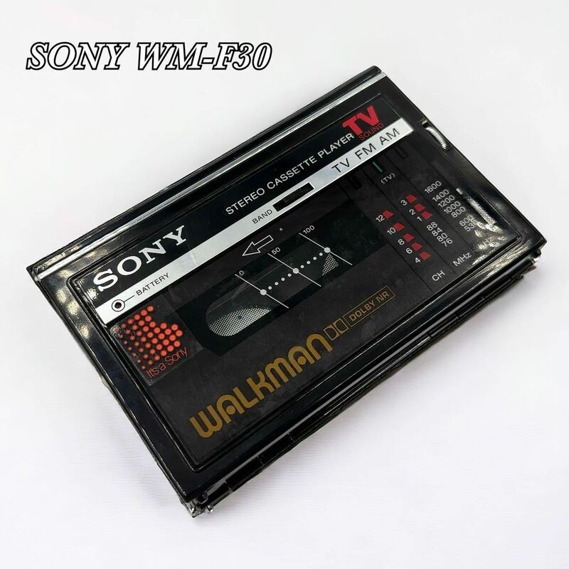 SONY ソニー WM-F30 Cassette WALKMAN カセットウォークマン ポータブルカセットプレイヤー 通電確認済み 現状品