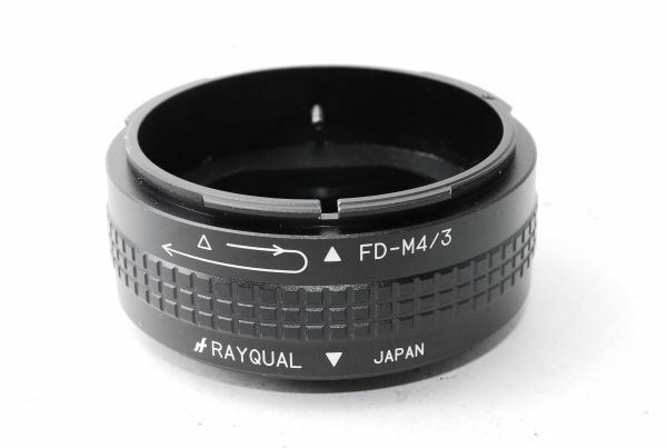 ★極上品★ レイクォール RAYQUAL FD-M4/3 （CANON キャノン FDレンズ - マイクロフォーサーズ ボディ）マウントアダプター #E76075-085