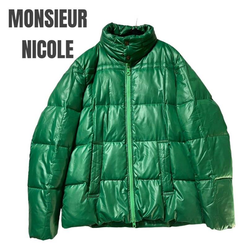 MONSIEUR NICOLE ニコル　ダウンジャケット　緑　グリーン　希少色