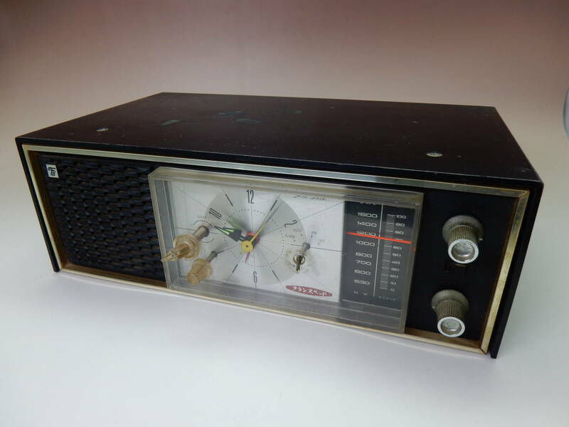 ☆フランスベッド　クロックラジオ　　ラジオのみ簡易動作確認　昭和レトロ☆　National　Panasonic製　５０Hz　RC-1301　送料込み