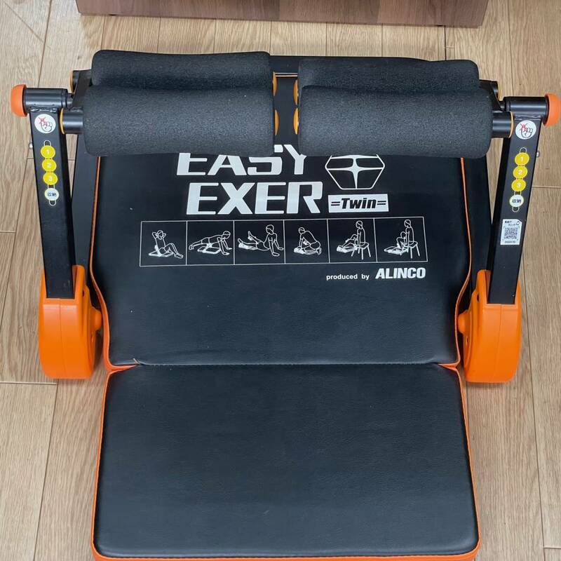 中古品 ALINCO アルインコ EASY EXER Twin EXG057D イージーエクサ 腹筋 脇腹 胸部 太もも 腕部 エクササイズ