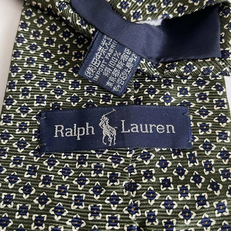 RALPH LAUREN（ ラルフローレン) 緑青丸ネクタイ