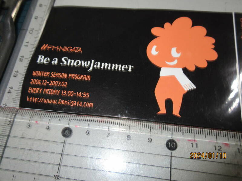 ワンコイン売切り　SnowJammer　スノーファンクラブ　FM-NIIGATAステッカー　送料84円　スーパーレア総品　当時物希少　限定品かも！