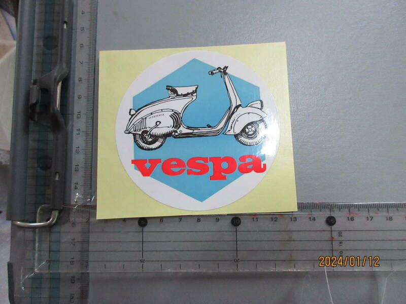 VESPA　Vespa　 ステッカー　●　　スポンサー 送料84円　スーパーレア総品　当時物希少　限定品かも！