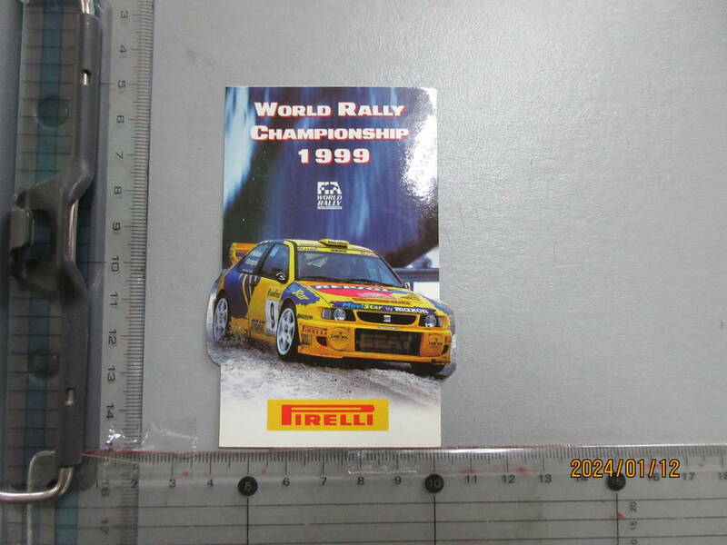 売切り　1999年 WORLD RALLY バブル記念 ステッカー ● スポンサー 送料84円　スーパーレア総品　当時物希少　限定品かも！