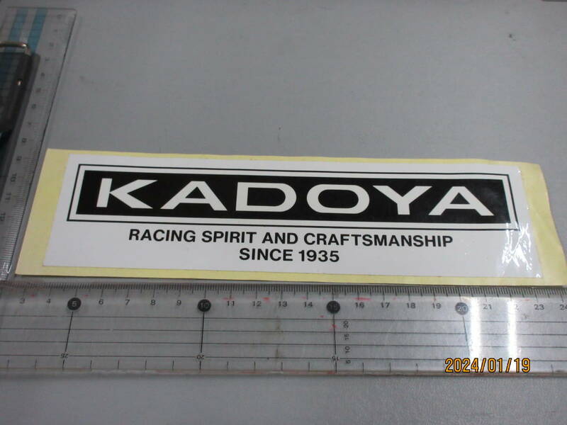 1980円売切り　1点物　KADOYA バイクスポンサー ステッカー スーパーレア品 当時物希少 限定品　