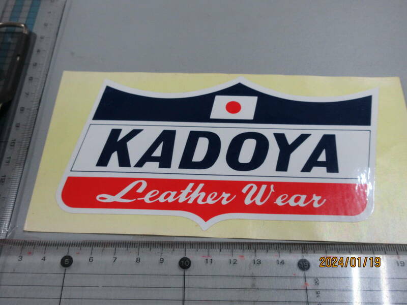 売切り　大判　KADOYA　スポンサー ステッカー スーパーレア品 当時物希少 限定品　