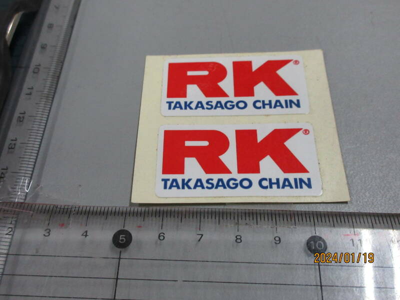 1980円売切り　RK　2枚　スポンサー ステッカー スーパーレア品 当時物希少 限定品　