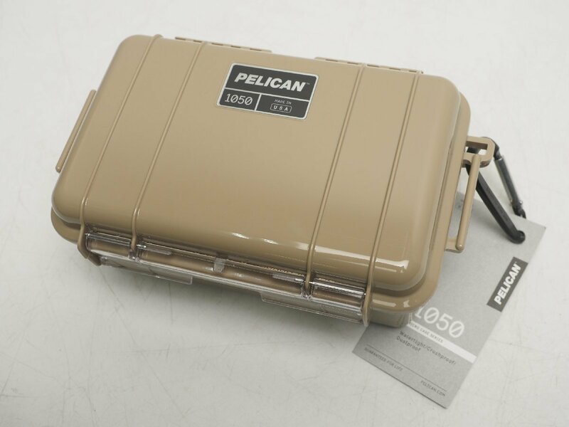 新品 PELICAN 1050 CASE ペリカンケース マイクロケース カラー:デザートタン 外寸:20.3x12.9x7.9cm [1050-025-190] ケース用品[3FU-57114]