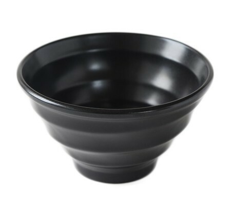 使いやすいサイズ　【美濃焼き】黒陶　陶磁器　うず　深どんぶり　14ｃｍ　小丼　こどんぶり　1個から複数枚落札可