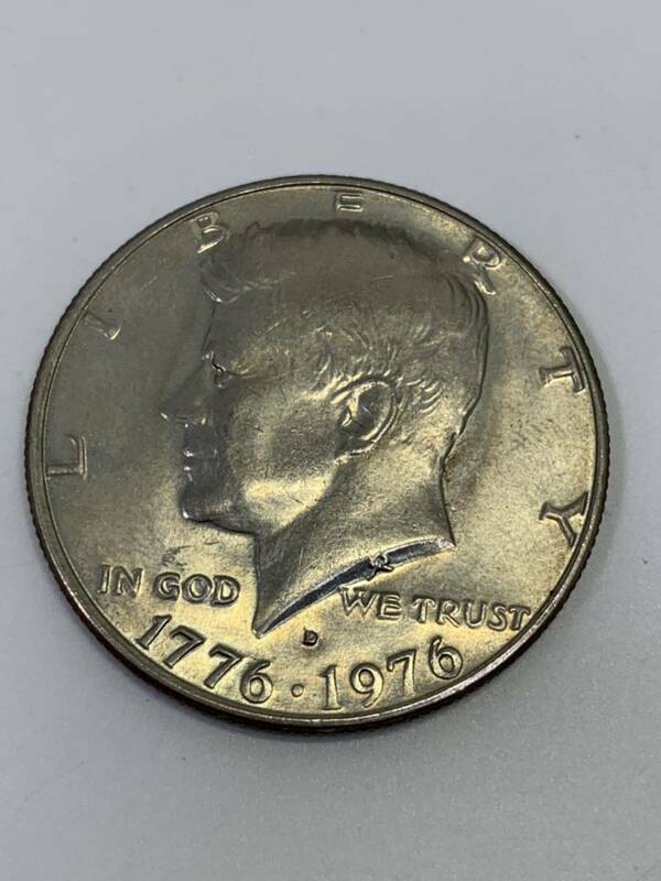 ケネディ 1776-1976 建国200年 記念50セント硬貨 外国銭 硬貨