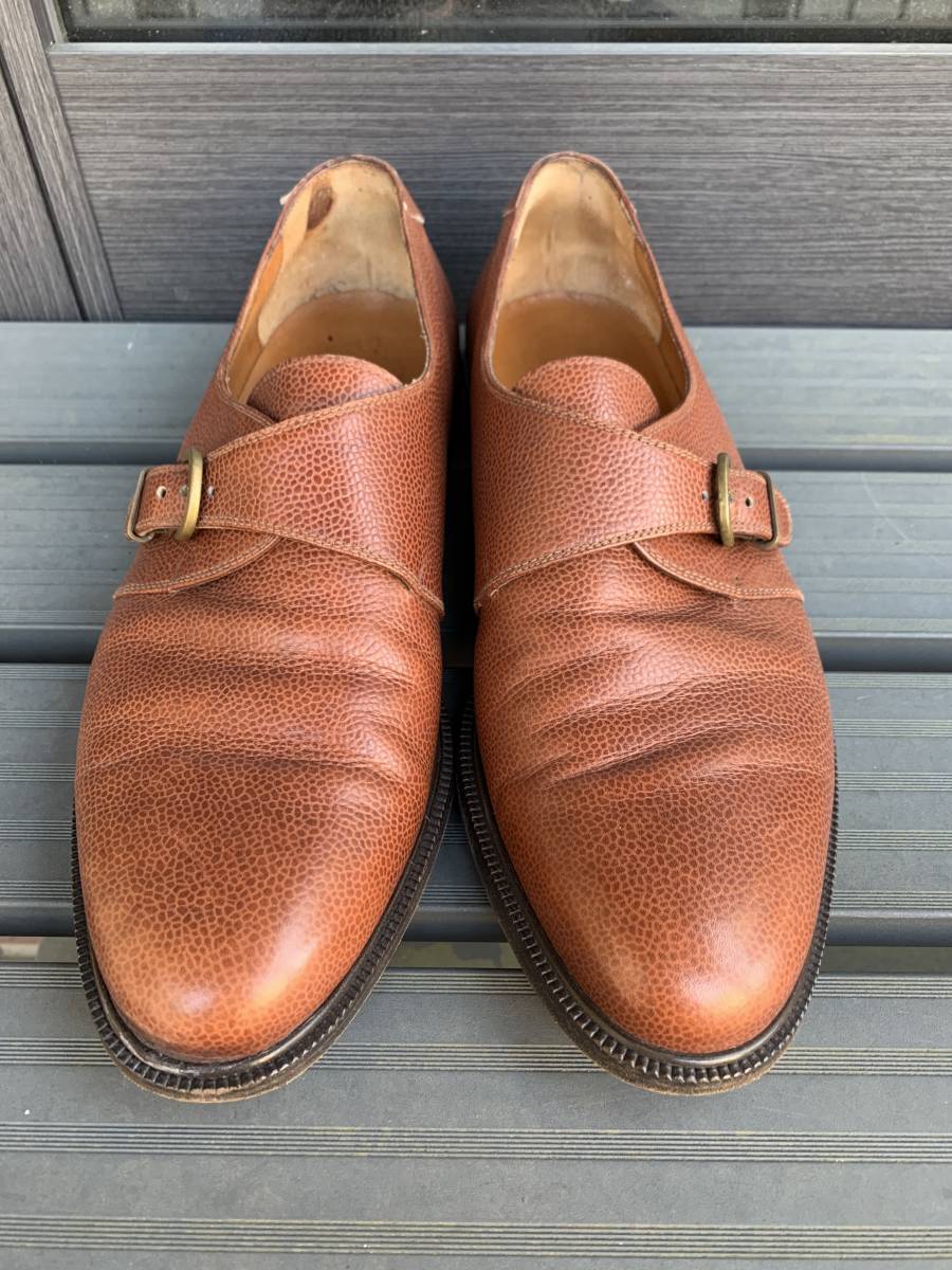フェラガモ　モンクストラップ　Salvatore Ferragamo ／ 8.5D ／ ブラウン ／ アウトソールサイズ（約）：29.8×11㎝☆彡