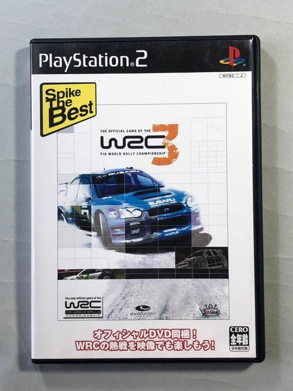 WRC 3 Spike the Best PS2ソフト SONY プレイステーション2 スパイク　FIA世界ラリー選手権公認オフィシャルソフト