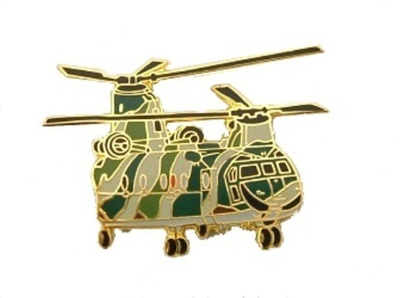 航空自衛隊　CH-47J　輸送ヘリコプター　ピンバッジ　ピンズ　部隊章　制服　コレクション　空自　コスプレ　自衛隊　JASDF　Y-№16
