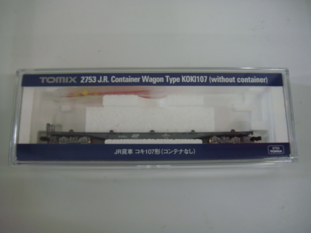 TOMIX 2753 JR 貨車 コキ 107形 コンテナなし Nゲージ