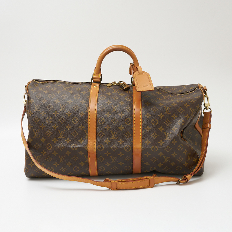 LOUIS VUITTON ルイヴィトン キーポル 55 M41424 ボストンバッグ トラベル 旅行鞄 モノグラム・キャンバス×レザー ブラウン