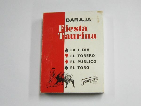 当時物 フルニエ 闘牛 トランプ カードゲーム スペイン製 BARAJA Fiesta Taurina Heraclio Fournier レトロ ビンテージ アンティーク