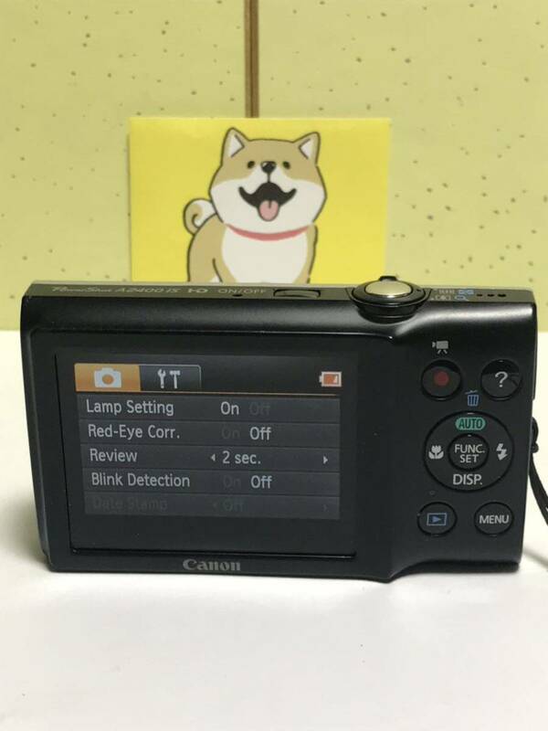 CANON キヤノン PowerShot A2400IS コンパクトデジタルカメラ PC1731 HD 動作確認済み