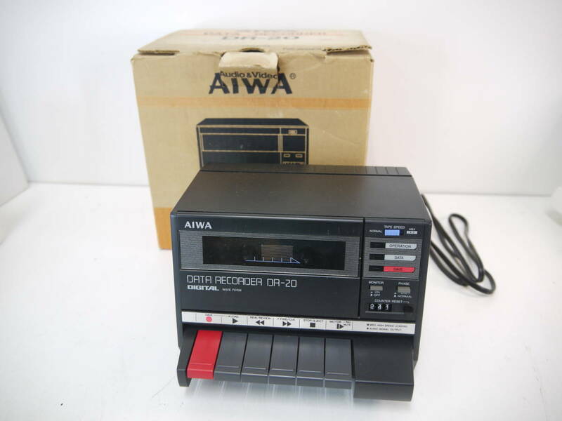 643 AIWA DR-20 DATA RECORDER アイワ データレコーダー 箱付 PC周辺機器