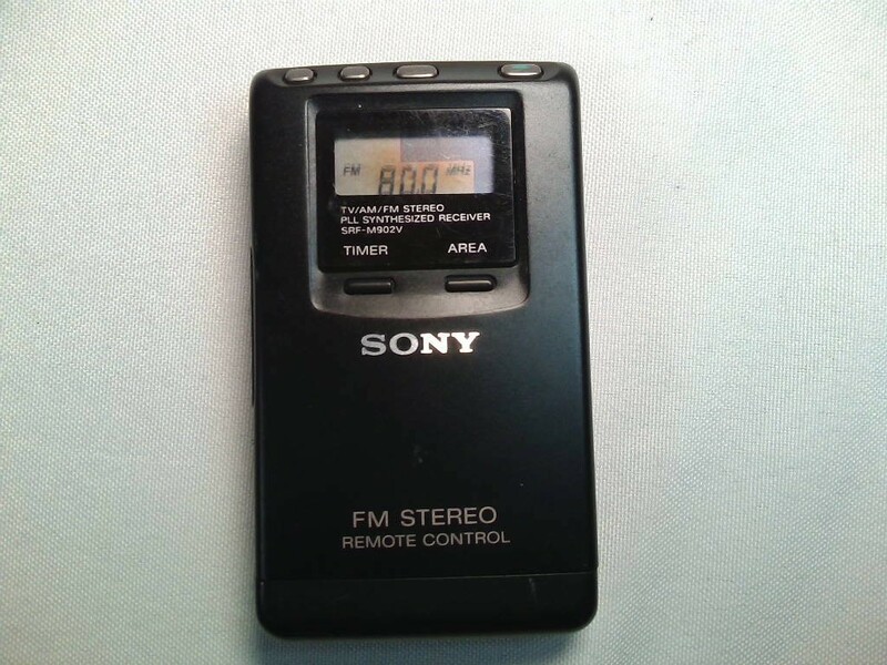 SONY　ソニー　 FMステレオ/AMポケットラジオ 　SRF-M902V　　日本製★動作品