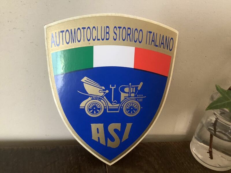 ASI イタリア　ステッカー　フィアット　アルファロメオ　フェラーリ　ランチア　アウトビアンキ　アバルト