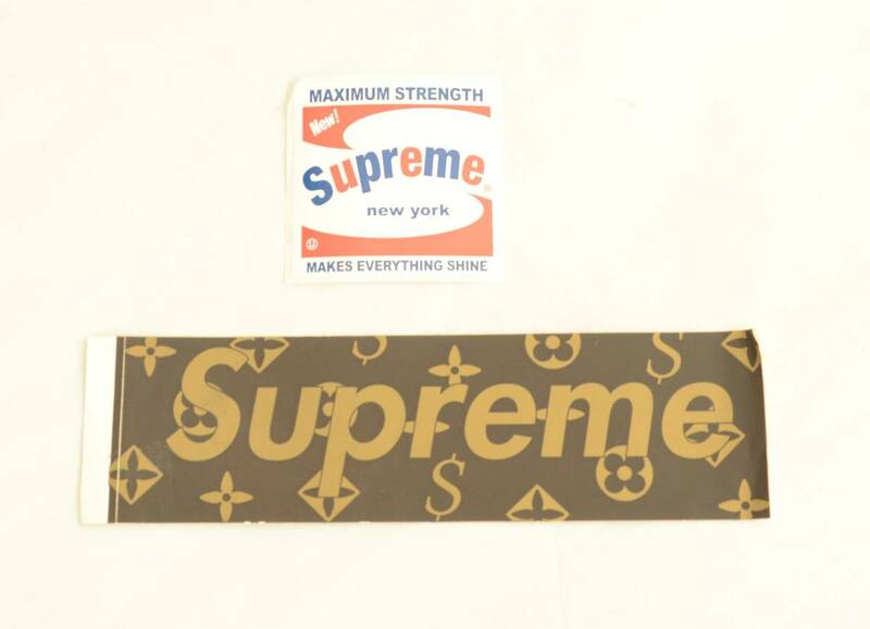 Supreme ステッカー Monogram Box Logo Sticker モノグラム 2枚セット