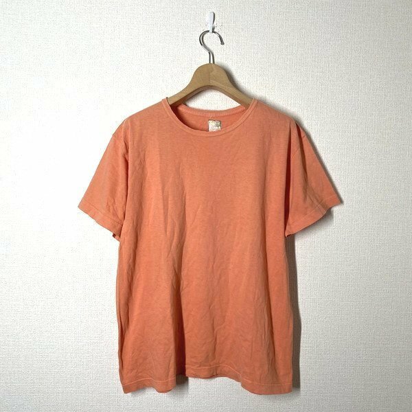 2-TACS 半袖 Tシャツ M オレンジ ツータックス ヘンプ コットン 綿麻