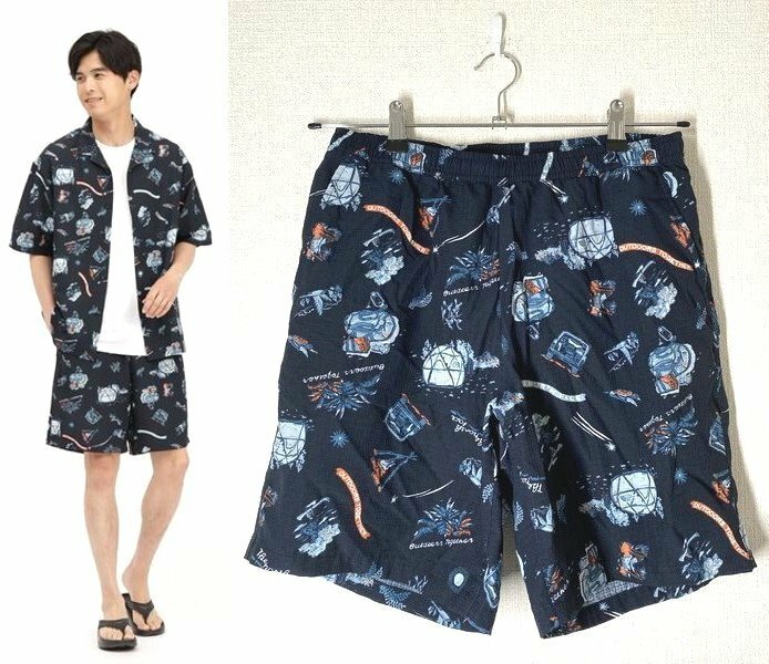 新品 メンズ L / THE NORTH FACE ノースフェイス ALOHA VENT SHORT アロハベントショーツ ネイビー 紺 ショートパンツ