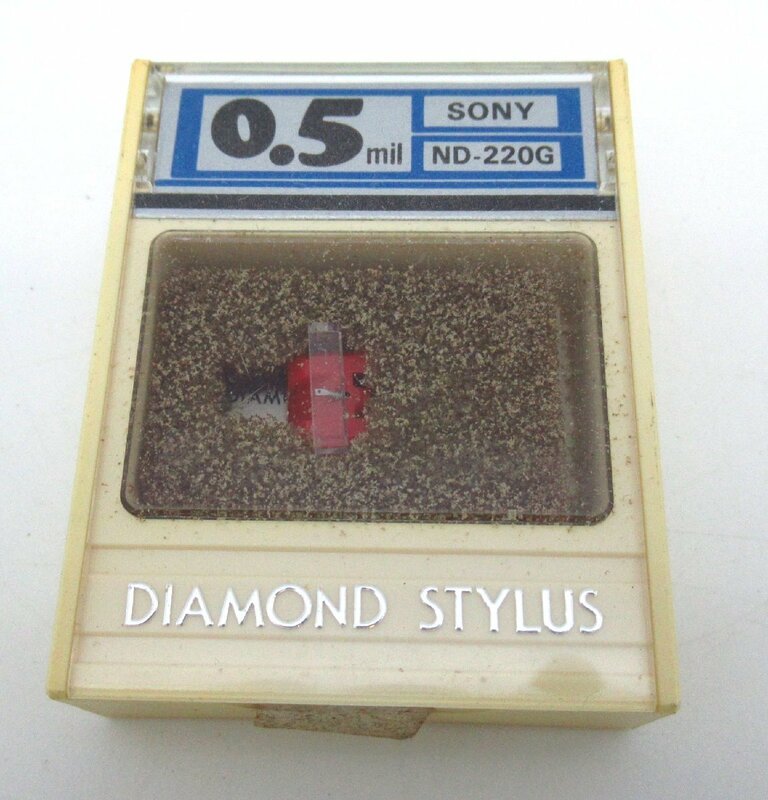 (A）ダイヤモンドスタイラス　96-30　ND-220G　0.5mil ソニー用　DIAMOND　STYLUS　SONY　【長期保管】【未開封品】