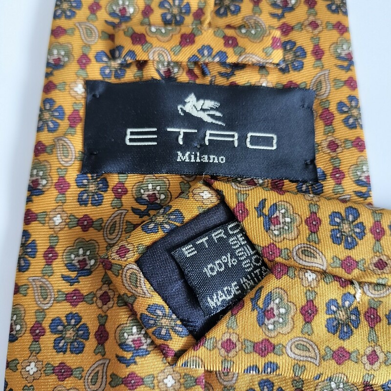 エトロ（ETRO）花格子柄ネクタイ