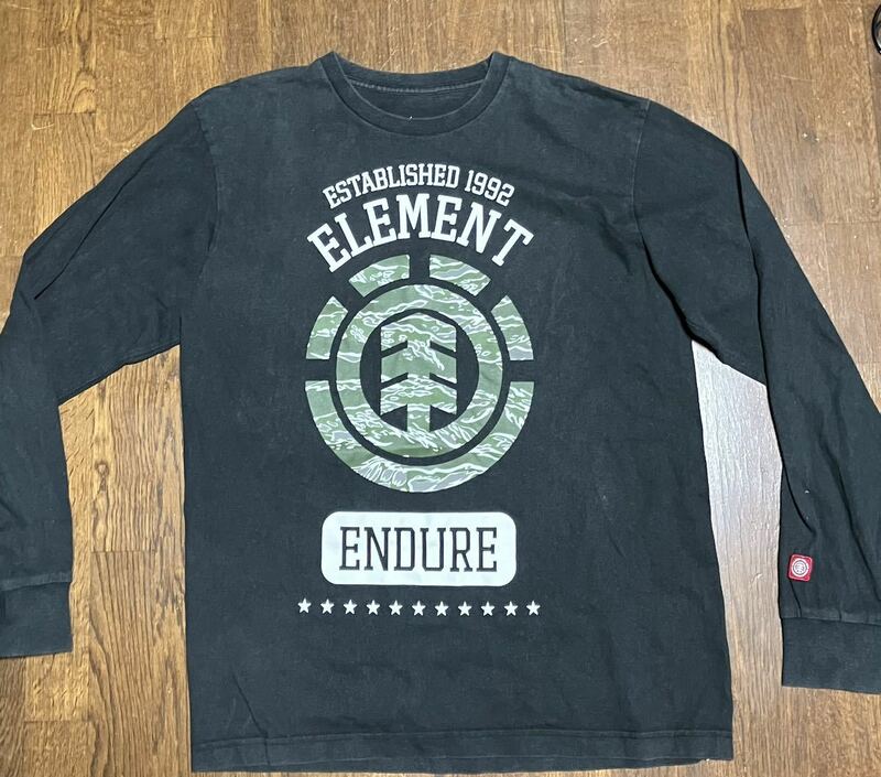 エレメント ELEMENT メンズ ロンT 長袖Tシャツ スケボーブランド M