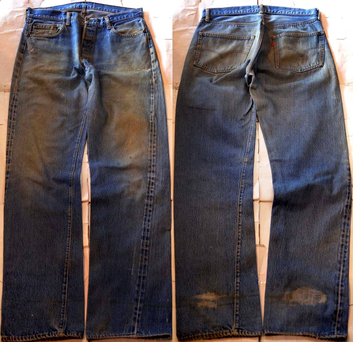 v793/LEVIS501 66後期 ヴィンテージ ゆったり良サイズ　アタリビッシリ！