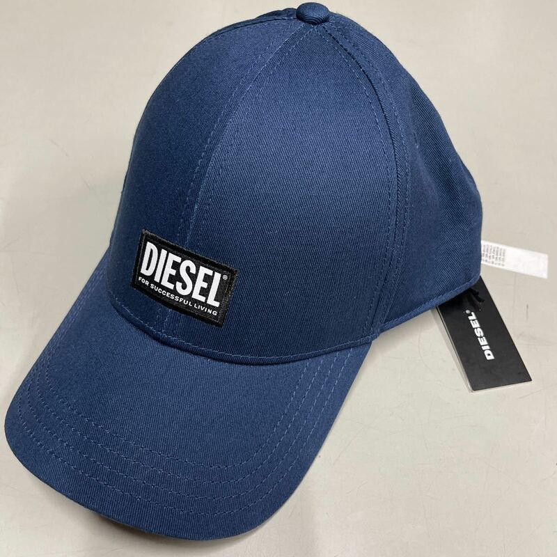 DIESEL ディーゼル キャップ 帽子 CAP 未使用 ネイビー 紺色フリーサイズ スナップバック ロゴ