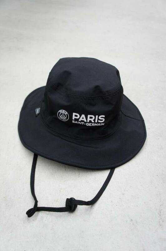 KIU キウ × Paris Saint-Germain パリ サン ジェルマン バケット ハット 帽子 ナイロン ブラック 黒 106O