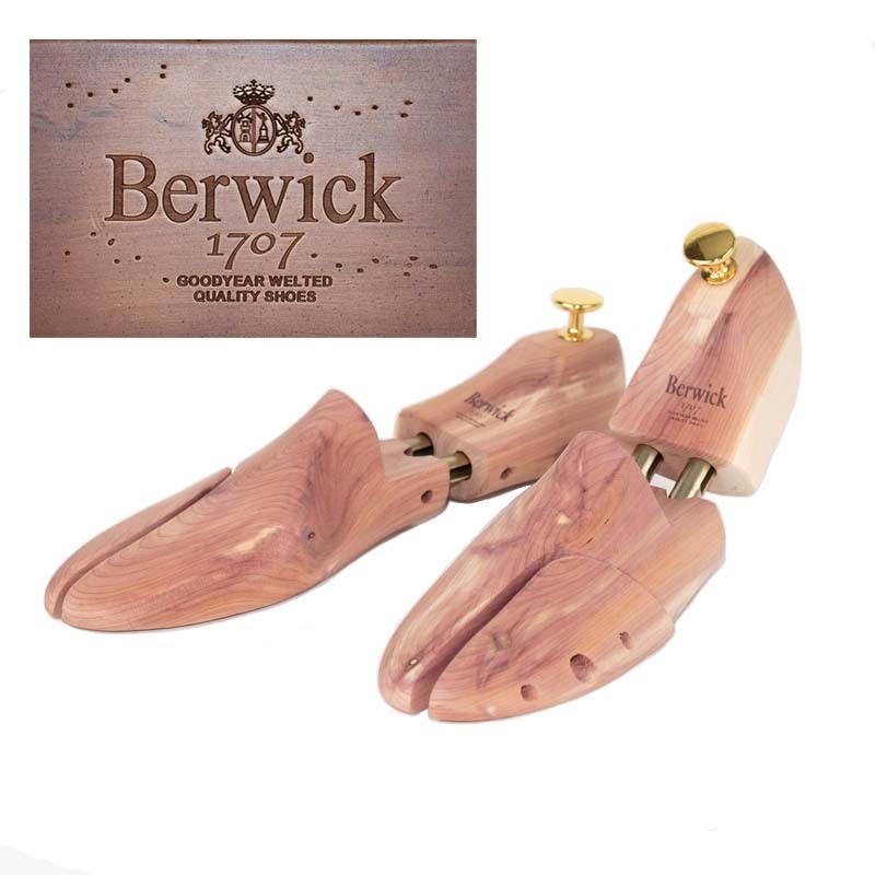 サイズ【9】靴(9〜91/2) Berwick Shoe keeper shoe tree wooden 純正 天然シダー スプリング式 送料無料Yahoo!かんたん決済 即決価格