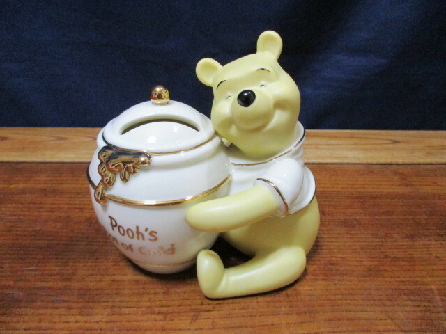 ★ディズニー　ショーケース コレクション　LENOX　レノックス　Pooh's Pot of Gold　プーさん　貯金箱　陶器　置物　フィギュア★