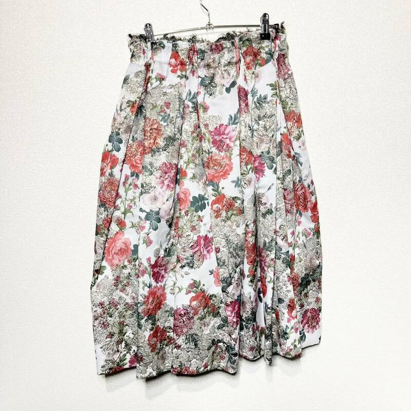 COMME des GARCONS 20SS 花柄ジャカード織 ギャザースカート