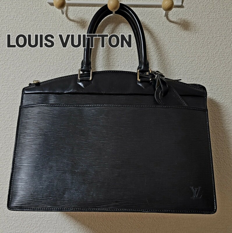 【LOUIS VUITTON】ルイヴィトン リヴィエラ エピ ノワール ハンドバッグ ビジネスバッグ 黒 M48182