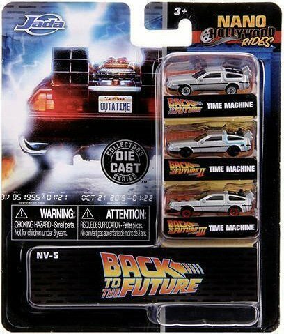 Jada Toys バック・トゥ・ザ・フューチャー タイムマシン デロリアン ミニカー ３台セット BACK TO THE FUTURE BTTF